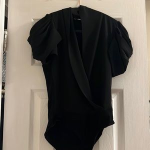 Black shirt. Really cute can show some cleavage if you want